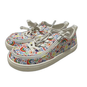 Billy Footwear Doodle Low top Zip Shoe Sneaker Youth 2 Unisex Rainbow Colorful